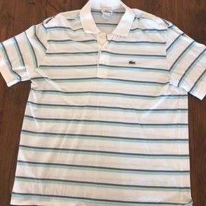 Lacoste men’s striped polo size 6